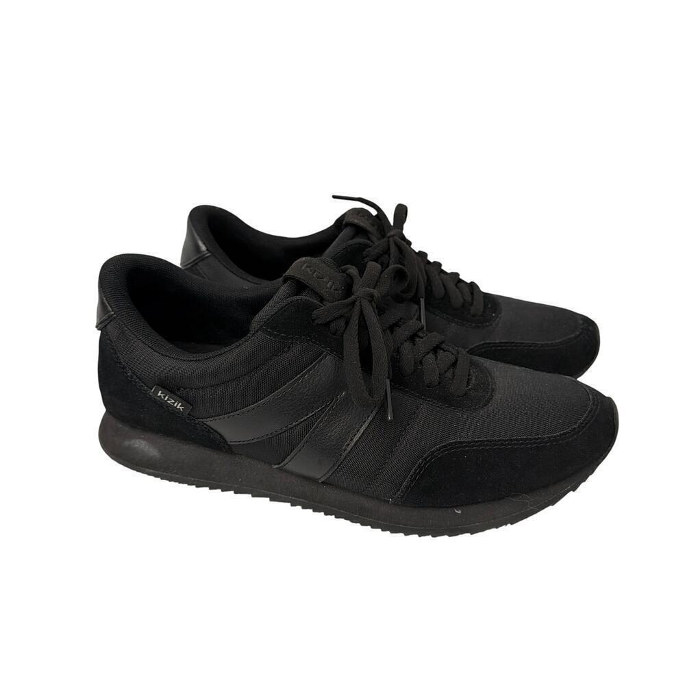 Kizik Milan Mens Size 8 Handsfree Triple Black Athletic Shoes